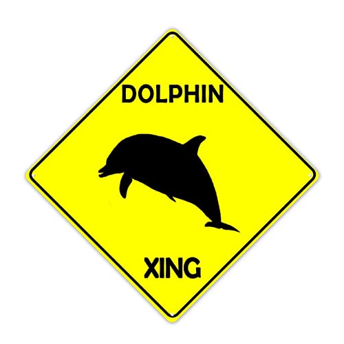 Plaque dauphin Xing en métal rétro de qualité supérieure pour façade