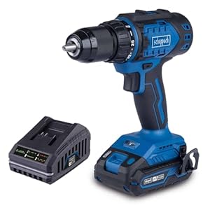 Scheppach Akku Bohrschrauber BC-DD60-X | Drehmoment 60Nm | Schnellspannbohrfutter 1,5-13mm | Drehmomentstufen 25+1 | LED & Gürtelclip | 20V-IXES-Serie | 10 Jahre Garantie | mit 2Ah Akku & Ladegerät