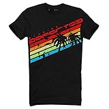 DEPARTED Herren T-Shirt mit Print/Aufdruck 2722-010 - New fit Größe L, Black