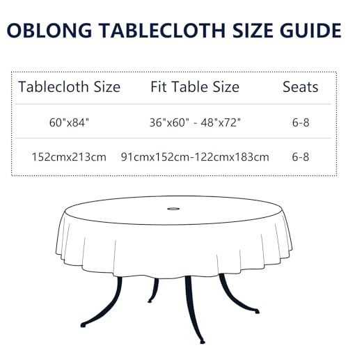 TWLEAR Outdoor Tablecloth with Umbrella Hole and Zipper,Outdoor Round Table Covers for Backyard Garden,Water Repellent and Fade Resistant Table Cloth,60Inch,Flower Child by TWLEAR - Used condition - Image 3
