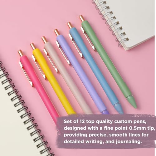 Mr. Pen – Pack de 12 bolígrafos personalizados tinta negra miniatura 2