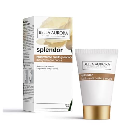 Bella Aurora Splendor Crema Facial Reafirmante Cuello y Escote Hidratante para Mujer Anti-Edad Tratamiento Anti-Arrugas para la Cara Sin Parabenos Día y Noche, 50 ml