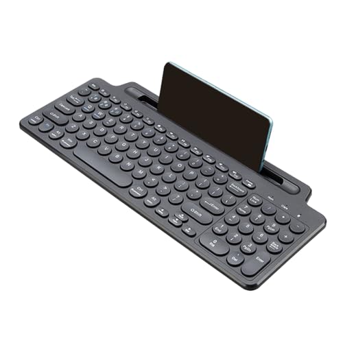 Peowuieu Clavier Bluetooth sans fil 2,4 G avec tablette/support pour téléphone Clavier Touchpad portable pour tablette PC Accessoires de jeux A