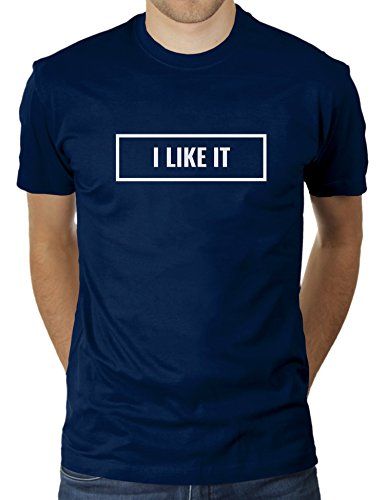 KaterLikoli I Like It - Camiseta para hombre azul marino XXXL