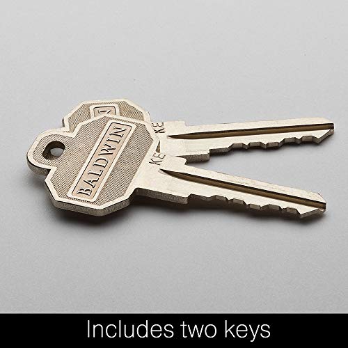 Baldwin Estate 8231.003 Low Profile Traditional Single Cylinder Deadbolt In Lifetime Polished Brass #TOP2