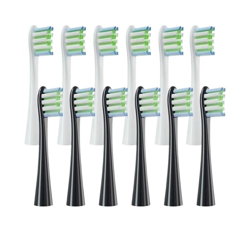 �����p�u���V�w??�b�h 5/12 �AOclean X/X PRO/Z1/F1/One/Air 2/SE �\�t�g�u���V���t�B���m�Y���^��тƌ݊�������(6Black6White)