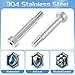uxcell 6Pcs 304 Stainless Steel Shoulder Bolt 6mm Shoulder Dia 25mm Shoulder Length M5 Thread Hex Socket Shoulder Bolts for Textile Hydraulic Injection Molding Machinery Industries