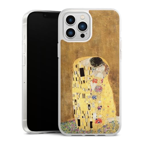 Coque silicone iPhone 13 Pro Max Klimt - Étui souple protection peinture d'art