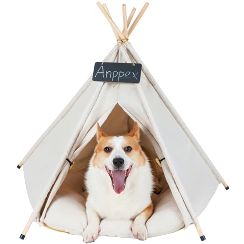 ANPPEX 28-Inch Dog Teepee Tent...
