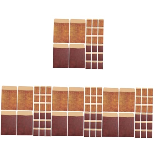 Enveloppes à lettres vintage douces au toucher pour cartes de vœux et correspondance, lot de 4
