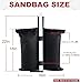 ABCCANOPY Canopy Weights 150 LBS Gazebo Tent Sand Bags,4-Pack Black (Without Sand)