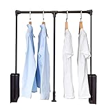 3. Barre de penderie escamotable : Polyvalente : Offre un espace de rangement supplémentaire pour les boutiques de vêtements, les maisons, les studios ou les studios de danse. Idéale pour les couloirs, les entrées, les chambres, les dressings, les buanderies ou les balcons.