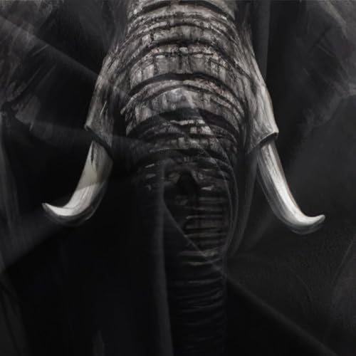 Parure de lit éléphant 3D avec housse de couette single aux finitions soignées