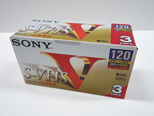 SONY 3VXST120VL S-VHS�r�f�I�J�Z�b�g(120��3���p�b�N)
