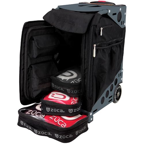 ZUCA Cornhole Pro Bag & Frame - Lightweight Suitcase Carry Luggage, FAA-Compliant Aluminum Frame with Telescoping Handle, Shock-Absorbing Wheels & Water-Resistant Insert Bag, 300 lbs Capacity