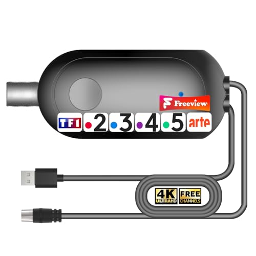 2026 Amplificateur Antenne TV – Booster de Signal pour TNT/DVB-T2 – Compatible Télévision Numérique, Full HD et 4K UHD – Amélioration de la...