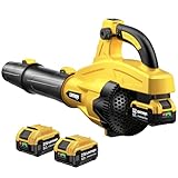 LDHTHOPI Laubbläser Akku,13 Geschwindigkeitsstufen,320 km/h Bürstenloser...