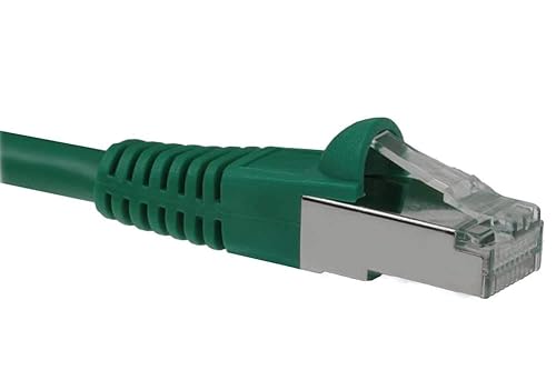 Miniatura 4 de SFCable, cable de conexión moldeado CAT6 550MHz (SSTP) blindado de 5.9 ft, color verde