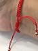 CRUZONE Our Lady of Guadalupe Medal and Dainty Cultured Fresh Father Pearl Adjustable Red String Bracelet Pulsera de la Virgen de Guadalupe para Mujeres (Red)