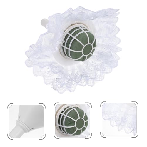 Housoutil Bridal Flowers Bouquet Holder, Artificial Wedding Bridal Bouquet Holder, Foam Floral Handle for DIY Flowers Floral Arrangement Supplies