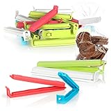 HYGIENISCH: Trockengüter ohne Umfüllen trocken und hygienisch verschlossen halten. Mit Verschlussclips bleiben Lebensmittel nach dem Öffnen länger frisch und erhalten die Aromen!