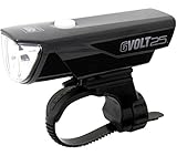 Leuchtdauer: 3-7 Stunden Cateye Gvolt 25 Hl-el360g Rc Frontlicht, schwarz/Rot, Einheitsgröße
