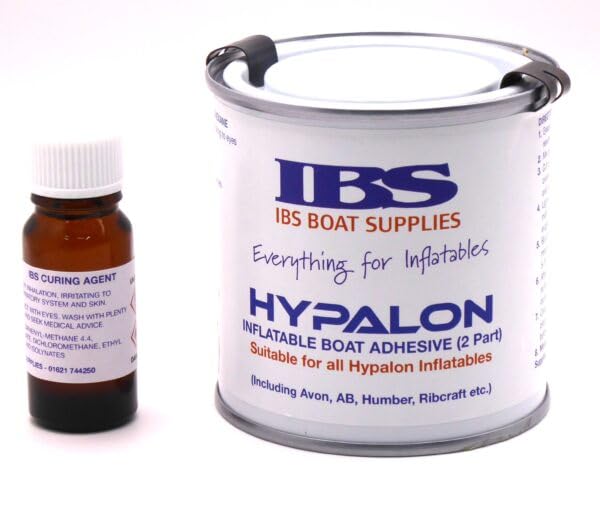 Hypalon Inflatable Boat Adhesive, 2-Part with Curing Agent, for Hypalon/Neoprene Inflatables