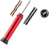 PRO BIKE TOOL Tubeless Fahrradreifen-Reparaturset - Lenkereinsatz - für MTB- und Rennradreifen - Reparieren Sie eine Panne oder einen Platten - 2 Bacon & 2 Schwarze Streifen