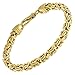 Produktbild trendor Armband Königskette Gold auf Silber 925 Breite 4,7 mm zauberhafter Armschmuck für Damen und Herren, modische Geschenkidee, 51324-21 21 cm