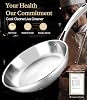 Lebof 10 Inch Stainless Steel Pan, 5-Ply Clad Base 800℉ Safe Frying Pans for Even Heating, Premium Cookware for Induction, Gas,Electric&Oven #5