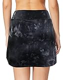 Jhsnjnr Women's Athletic Skorts Lightweight Active Skirts with Shorts Pockets Golf Tennis Workout Sports Multi Black - Image 4
