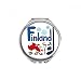 Finland National symbol Landmark Pattern Hand Compact Mirror Round Portable Pocket Glass