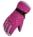 WATERFLY Fashion Women's Femal Warm Waterproof Winter Outdoor Glove Cycling Gloves Biking Gloves Snowmobile Snowboard Ski Gloves Athletic Gloves Mittens