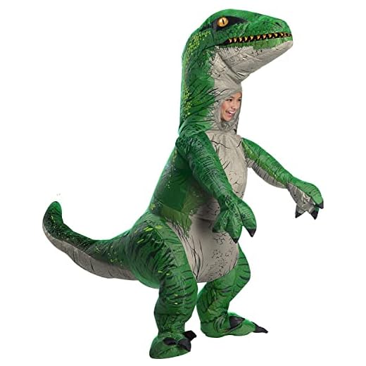 Rubies Jurassic World Fallen Kingdom Velociraptor Blue Deluxe Inflatable Child Costume