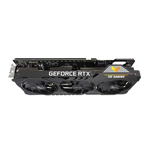 TUF Gaming - Scheda grafica NVIDIA GeForce RTX 3060 Ti OC Edition (PCIe 4.0, 8 GB GDDR6, HDMI 2.1, DisplayPort 1.4a, doppia ventola a sfera, certificazione militare, GPU Tweak II), nero - Scheda video - Immagine 3
