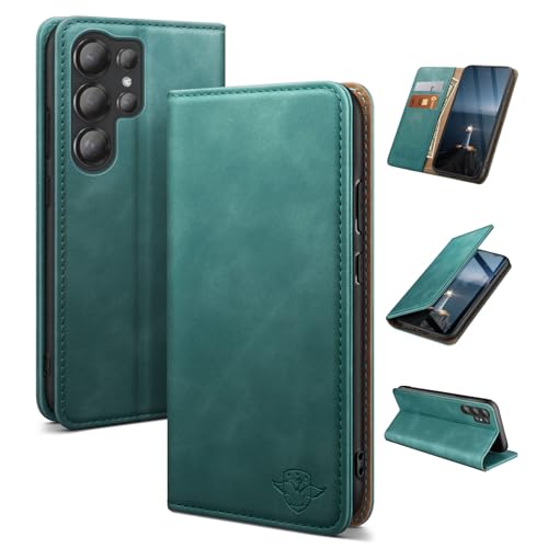 Étui cuir Samsung S25 Ultra anti-piratage RFID et protection antichoc 360