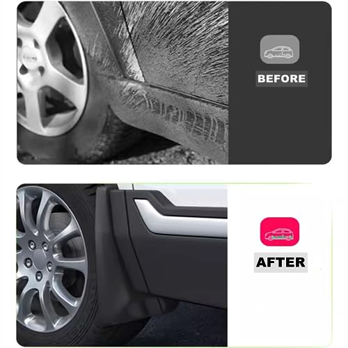 Image of Tecoom Mud Flaps Fit for 2009-2018 Dodge Ram 1500 with OEM Fender Flares | Mud Splash Guards Compatible with 2010-2018 Dodge Ram 2500 3500, Front and Rear Mudflaps, All Weather Protection 4PCS