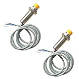 zpldAIAOSI 2 Pcs Capacitive Proximity Sensor Switch, DC 6V-36V, NPN NO, M18, 3 Wires, Detecting Distance...