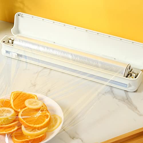 Dispensador de film transparente con cortador integrado para rollos de cocina