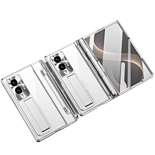 �K�p�Ώ�Samsung Galaxy Z Fold 8�p�P�[�X�A�d�C�߂����N���A�S�̕ی�J�o�[�AS�y���X���b�g�t�������\�X�^���h�A�ϏՌ��V�F��