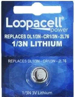 Loopacell 1/3Nリチウム電池 1個パック、SANYO CR1/3N、Duracell DL1/3N、Energizer 2L76互換
