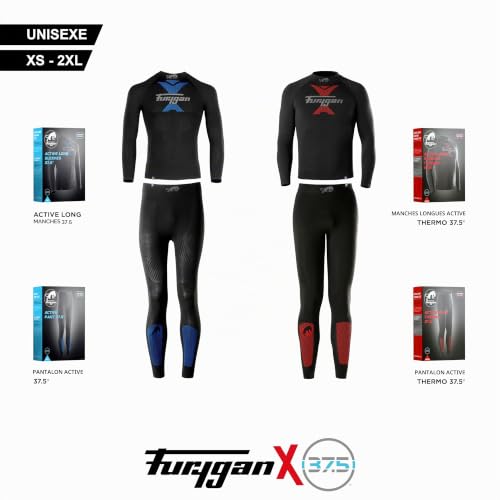 Furygan Active Long Sleeves 37.5 & Thermo Haut Thermique, Pratique pour Faire de la Moto,Vélo, Ski, Respirant et sans Couture, Séchage Rapide, Ergonomie, Noir, M-L Unisexe – vue 8