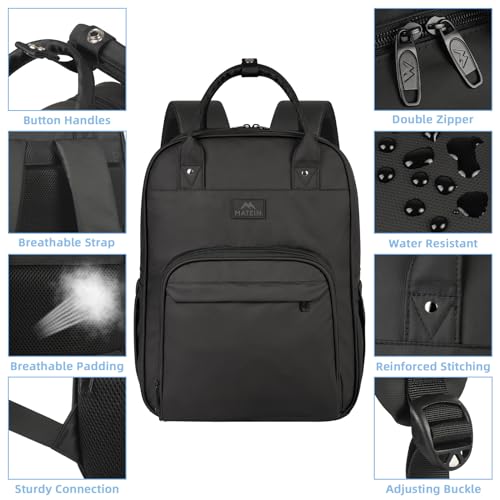 MATEIN Nurse Backpack, 17 Inch Extra Large Waterproof Laptop Backpack with Removable Organizer, Anti Theft Padded Womens Work Clinical Bag for Business, College, Travel, Home by MATEIN - Image 4