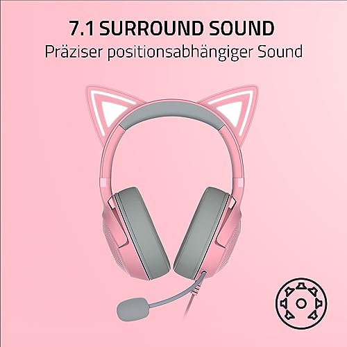 Razer Kraken Kitty V2 - Kabelgebundenes RGB-Headset mit Katzenohren (Reaktive Streaming-Beleuchtung, HyperClear Mikro… – Ansicht 6