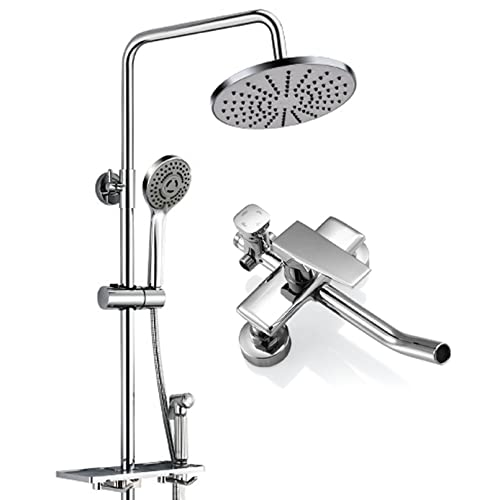 Pommeau de douche combiné haute pression avec douchette à main pour baignoire et douche