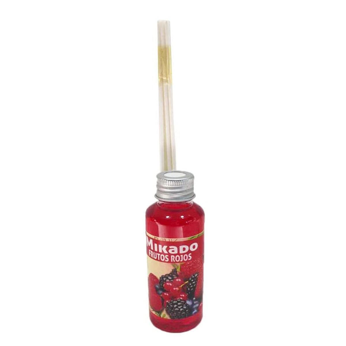 Lote de 10 Botes de Ambientadores Mikado Perfume Frutos Rojos 100 ml. Regalos Originales. Complementos. Colonias y Aromas. Detalles para Bodas, Comuniones, Bautizos y Cumpleaños. CC