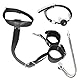 BDSM Sex Bondage Fessel Set Analhaken mit Ballknebel, 2 in 1 Leder Bondageset Anal hook Fesselset Vom Hals bis zum Handgelenk, Rollenspiel Buttplug Fetisch Analtrainer, SM Sexspielzeug für Paare