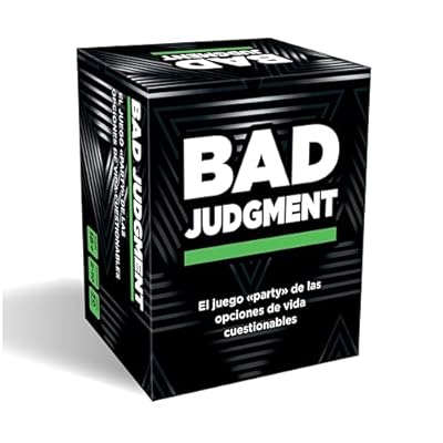 Bad Judgment | Juego de Mesa para Adultos de Decisiones Cuestionables | Cartas de Humor Irreverente y Dinámicas en Grupo | Set de Cartón con 300 Unidades | Edición en Español para 2 a 10 Jugadores | Ya disponible en tu tienda friki favorita! En mundofriki.es! Bad Judgment | Juego de Mesa para Adultos de Decisiones Cuestionables | Cartas de Humor Irreverente y Dinámicas en Grupo | Set de Cartón con 300 Unidades | Edición en Español para 2 a 10 Jugadores | Ya disponible en tu tienda friki favorita! En mundofriki.es!