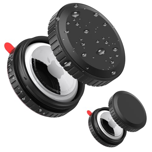 Set di 4 custodie compatibili con Apple Airtag IPX8 con adesivo 3M anti-urto antigraffio per bicicletta telecomando TV Drone portafoglio set di 4