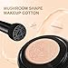 QUROXO Wonderninelife Beauty Cream, Beauty Linasi Clear Cover Beauty Cream, Beauty Cream Base,Mushroom Head Air Cushion Cc Cream, Moisturizing Concealer, Long Lasting (Nature)
